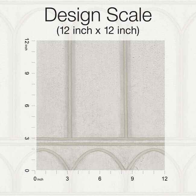 Arches Grey & Pearl Wallpaper - York Wallcoverings - MN1832 - York Wallcoverings Wallpaper