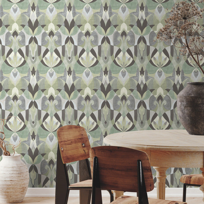 malta-wallpaper-green-glint-york-wallcoverings-mn1922