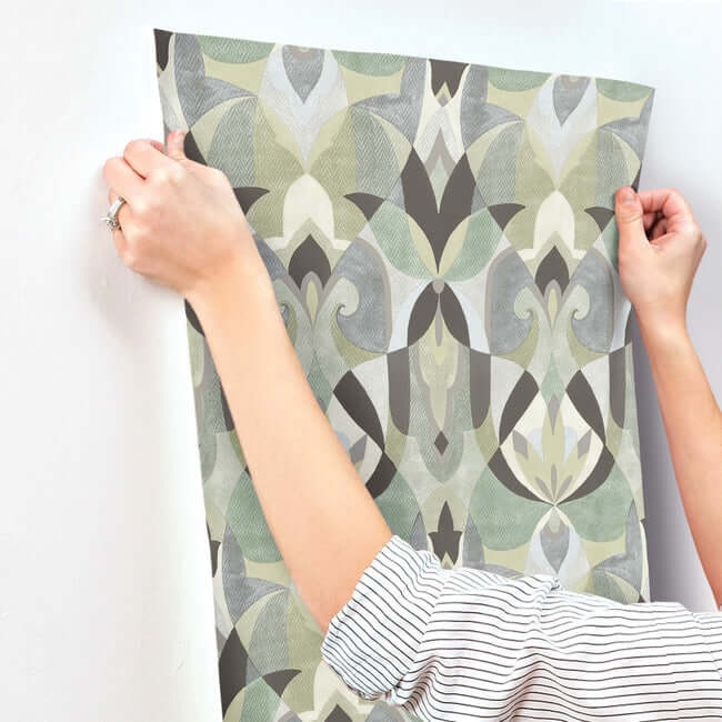 malta-green-wallpaper-york-wallcoverings-mn1922 - York Wallcoverings Wallpaper