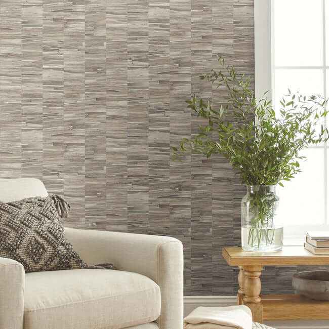Reserve Grey Wallpaper - York Wallcoverings - OM3601 - York Wallcoverings Wallpaper