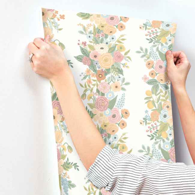 Garden Party Trellis Wallpaper Pastel Multi - York Wallcoverings - RP7311 - York Wallcoverings Wallpaper