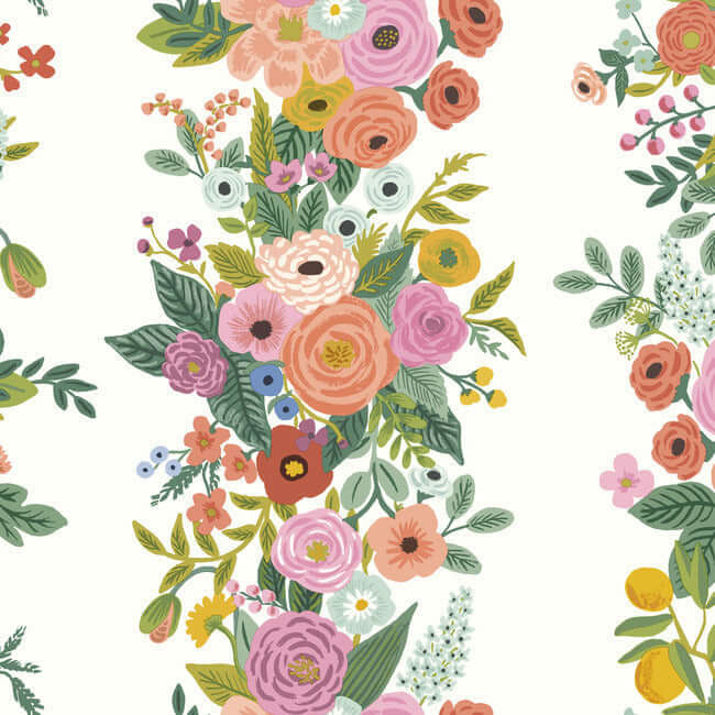 garden-party-trellis-white-dark-pink-wallpaper-york-wallcoverings-rp7310 - York Wallpaper Wallpaper