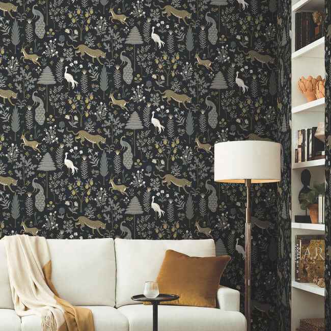 Menagerie Blue Wallpaper - York Wallcoverings - RP7302 - York Wallcoverings Wallpaper