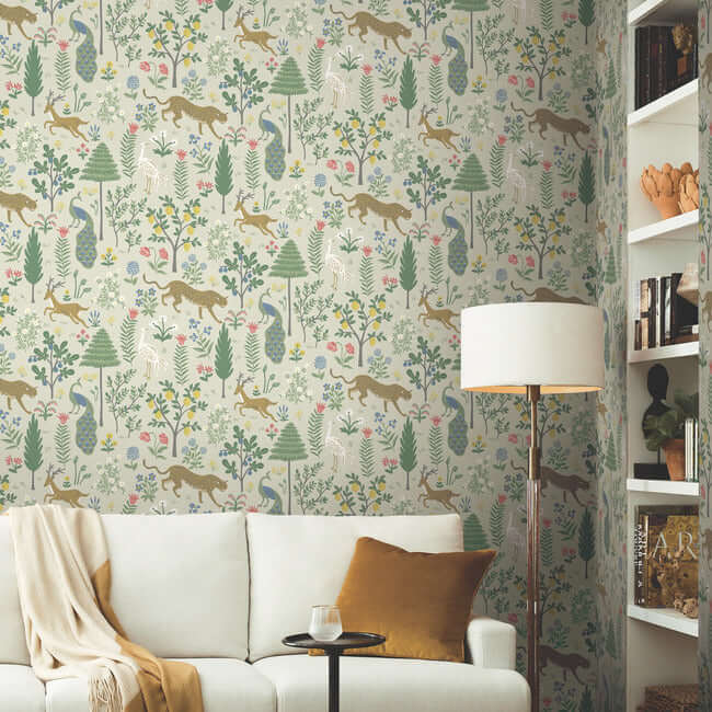 menagerie-wallpaper-cream-york-wallcoverings-rp7303 - York Wallcoverings Wallpaper