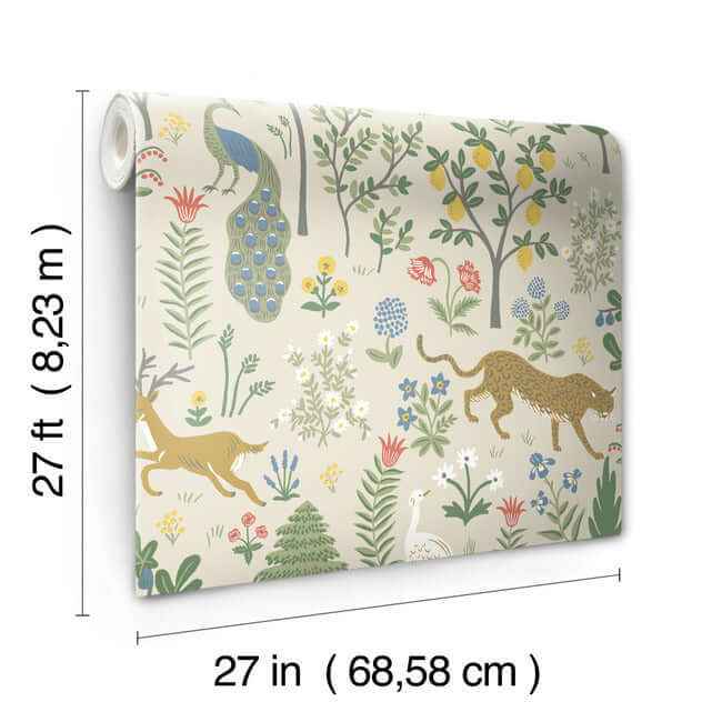 Menagerie Beige Wallpaper - York Wallcoverings - RP7303 - York Wallcoverings Wallpaper