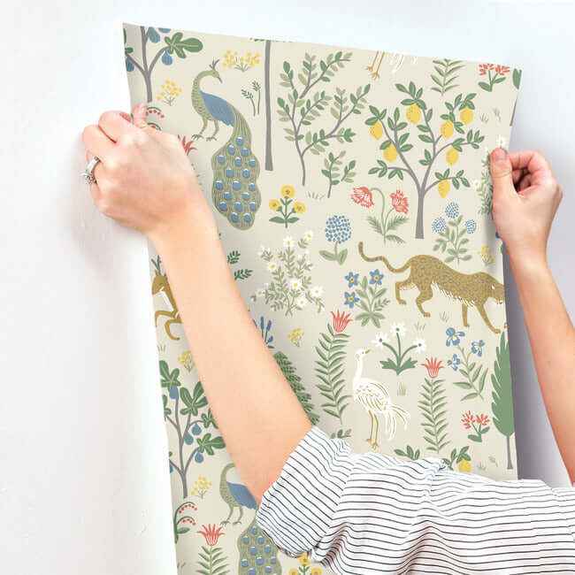 Menagerie Beige Wallpaper - York Wallcoverings - RP7303 - York Wallcoverings Wallpaper