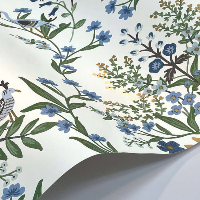 luxembourg-wallpaper-indigo-york-wallcoverings-rp7330 - York Wallcoverings Wallpaper