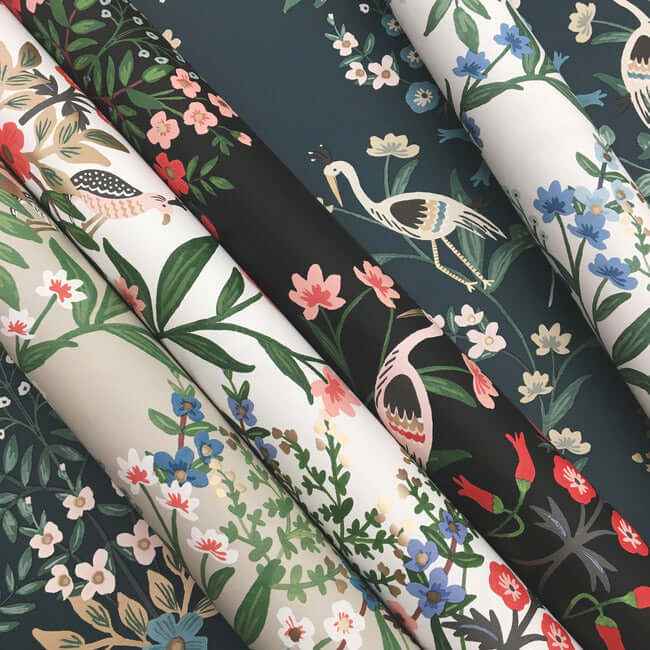 Luxembourg White & Blue Wallpaper - York Wallcoverings - RP7330 - York Wallcoverings Wallpaper