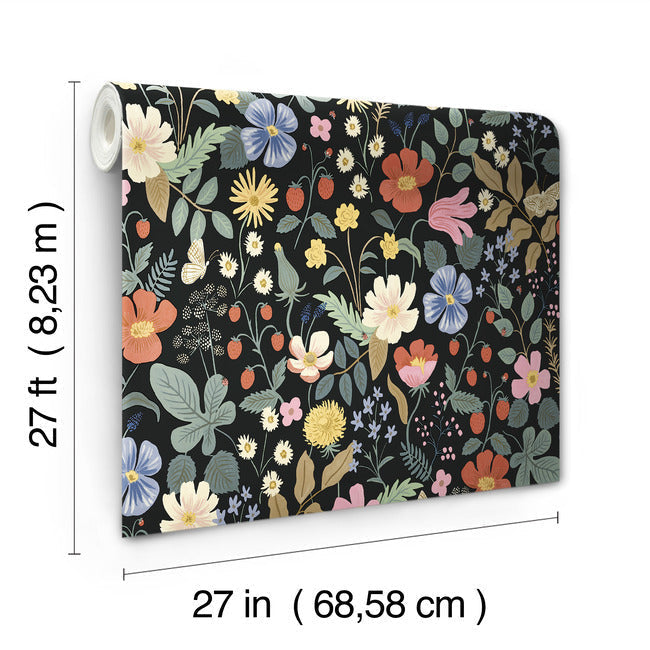 strawberry-fields-wallpaper-black-york-wallcoverings-rp7355
