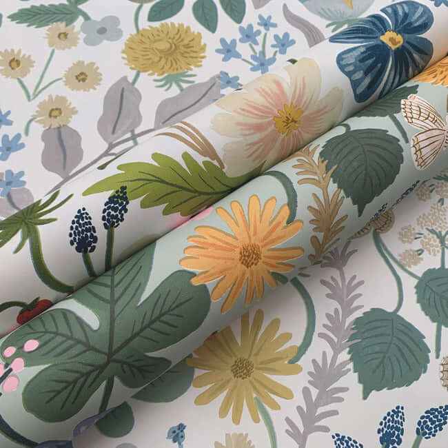Strawberry Fields White & Red Wallpaper - York Wallcoverings - RP7354 - York Wallcoverings Wallpaper