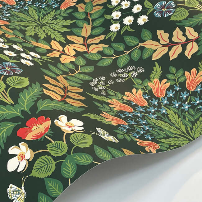 bramble-wallpaper-emerald-york-wallcoverings-rp7322 - York Wallcoverings Wallpaper