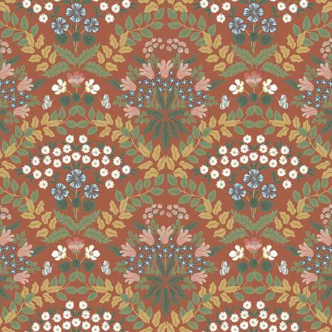 Bramble Red & Green Wallpaper - York Wallcoverings - RP7320 - York Wallcoverings Wallpaper