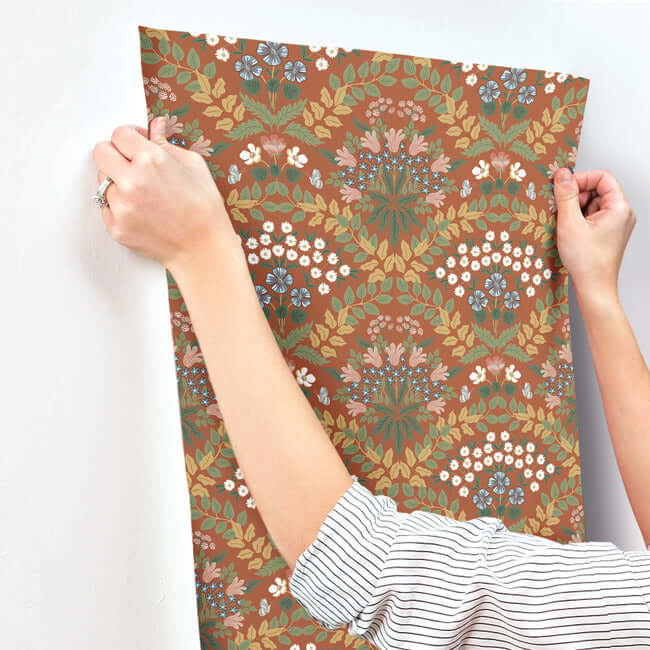 bramble-wallpaper-rust-york-wallcoverings-rp7320 - York Wallcoverings Wallpaper