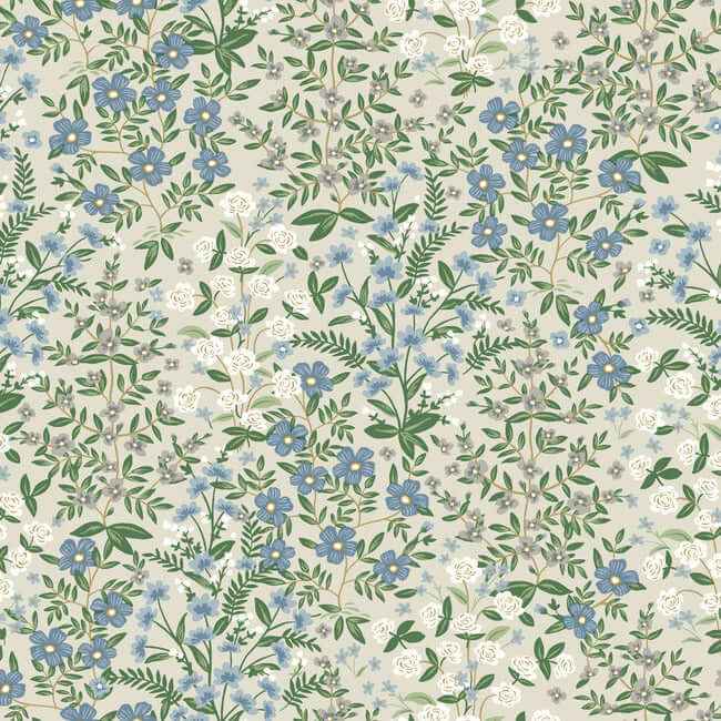 Wildwood Garden Beige & Green Wallpaper - York Wallcoverings - RP7375 - York Wallcoverings Wallpaper