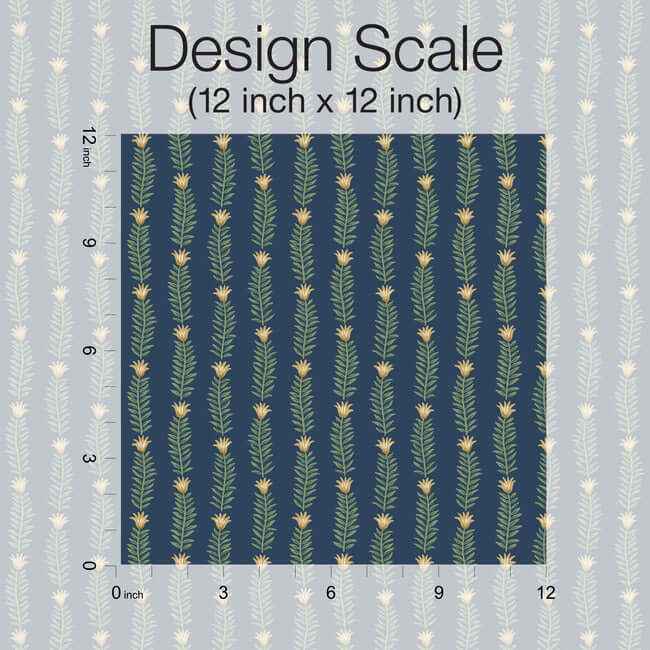 Eden Blue & Green Wallpaper - York Wallcoverings - RP7342 - York Wallcoverings Wallpaper