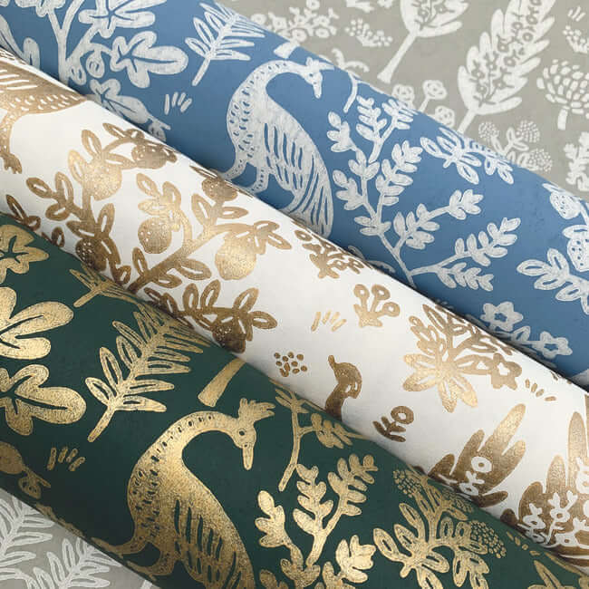 menagerie-toile-wallpaper-blue-white-york-wallcoverings-rp7370 - York Wallcoverings Wallpaper