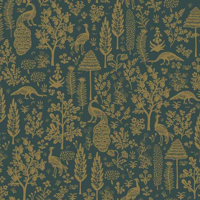 Menagerie Toile Brown Wallpaper - York Wallcoverings - RP7373 - York Wallcoverings Wallpaper
