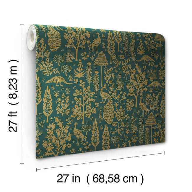 Menagerie Toile Brown Wallpaper - York Wallcoverings - RP7373 - York Wallcoverings Wallpaper
