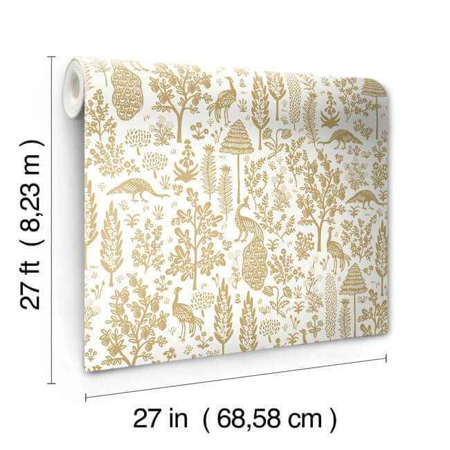 Menagerie Toile Beige Wallpaper - York Wallcoverings - RP7371 - York Wallcoverings Wallpaper
