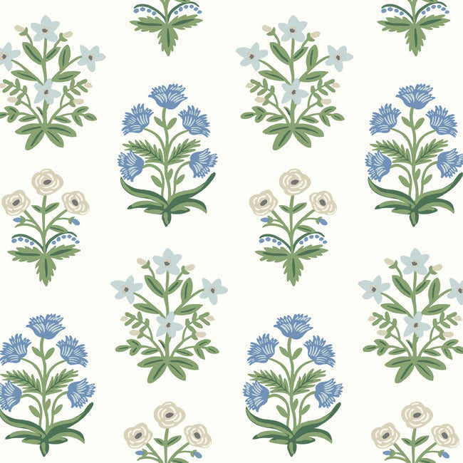 mughal-rose-white-purple-wallpaper-york-wallcoverings-rp7347 - York Wallpaper Wallpaper