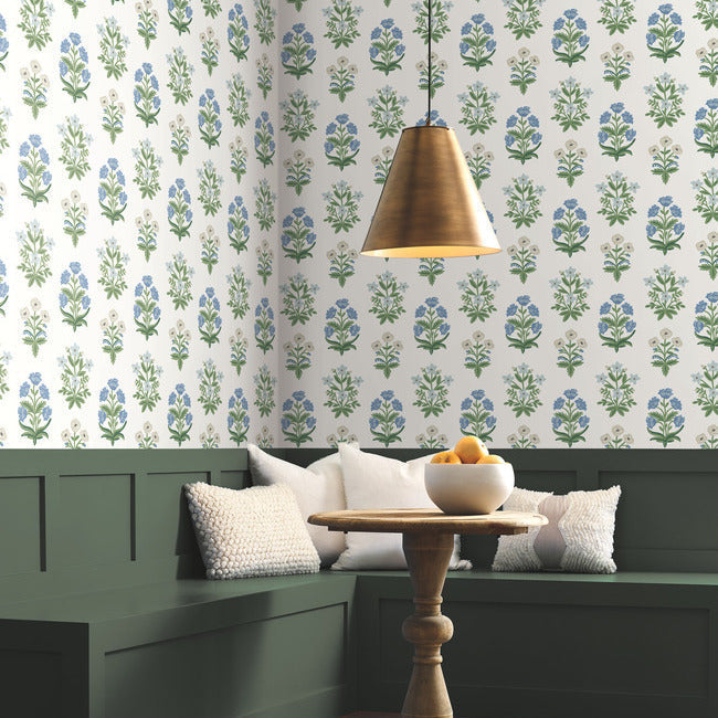 mughal-rose-white-purple-wallpaper-york-wallcoverings-rp7347 - York Wallpaper Wallpaper