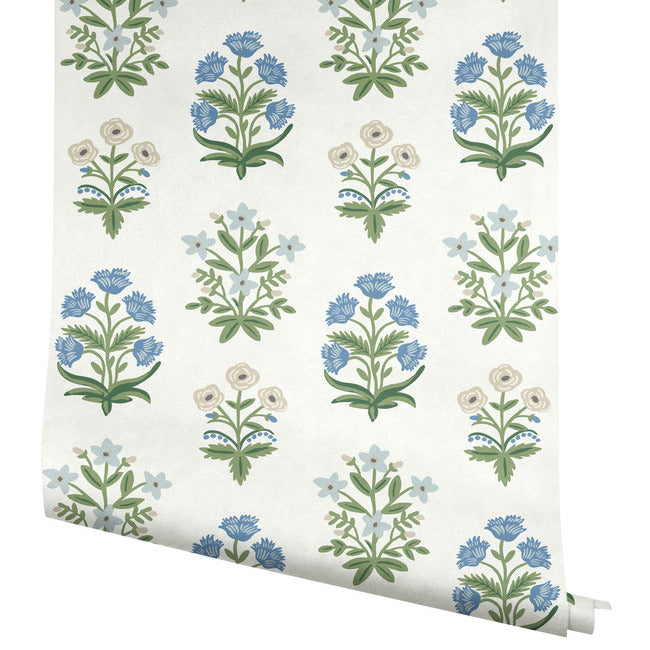 mughal-rose-white-purple-wallpaper-york-wallcoverings-rp7347 - York Wallpaper Wallpaper
