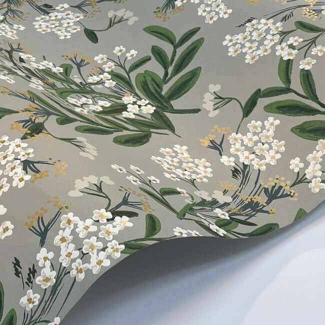 cornflower-wallpaper-grey-york-wallcoverings-rp7383 - York Wallcoverings Wallpaper