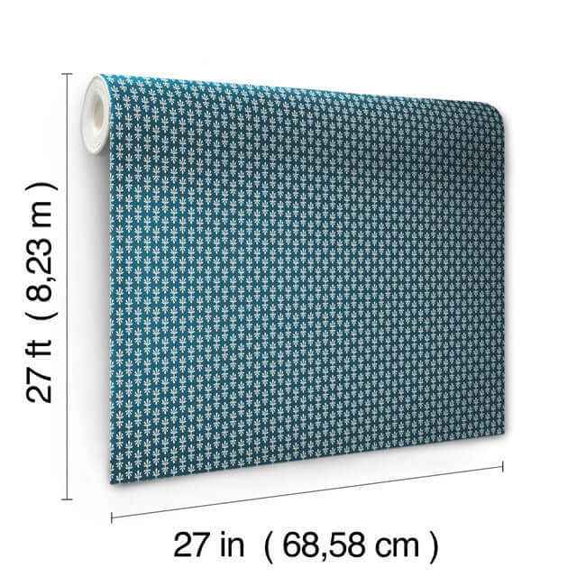 Petal Blue Wallpaper - York Wallcoverings - RP7366 - York Wallcoverings Wallpaper