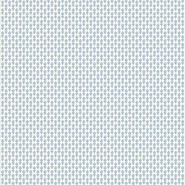 Petal White & Blue Wallpaper - York Wallcoverings - RP7365 - York Wallcoverings Wallpaper