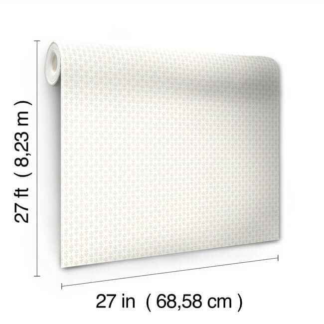 Petal Off White Wallpaper - York Wallcoverings - RP7364 - York Wallcoverings Wallpaper