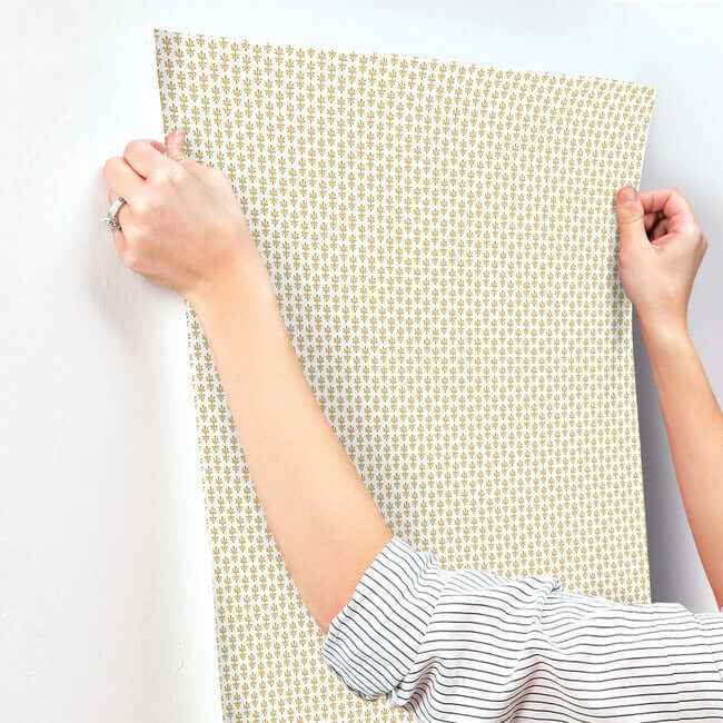 Petal Beige Wallpaper - York Wallcoverings - RP7360 - York Wallcoverings Wallpaper