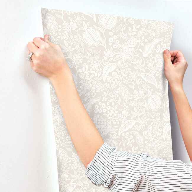 Pomegranate Beige Wallpaper - York Wallcoverings - RP7388 - York Wallcoverings Wallpaper