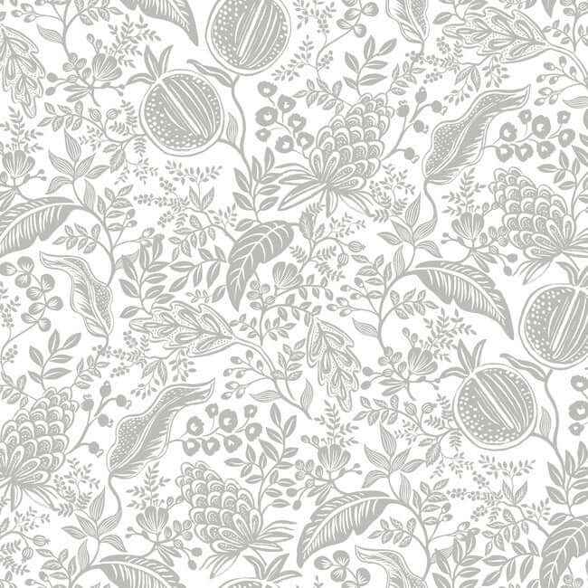 Pomegranate White & Black Wallpaper - York Wallcoverings - RP7387 - York Wallcoverings Wallpaper