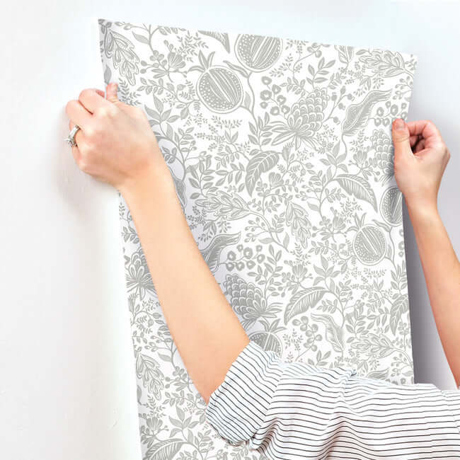 pomegranate-white-black-wallpaper-york-wallcoverings-rp7387 - York Wallpaper Wallpaper