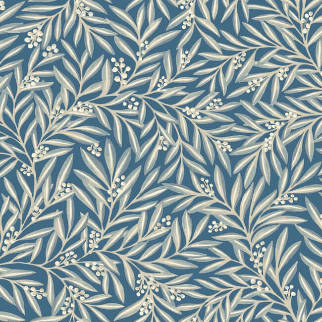 rowan-dusty-blue-wallpaper-york-wallcoverings-ac9132 - York Wallpaper Wallpaper