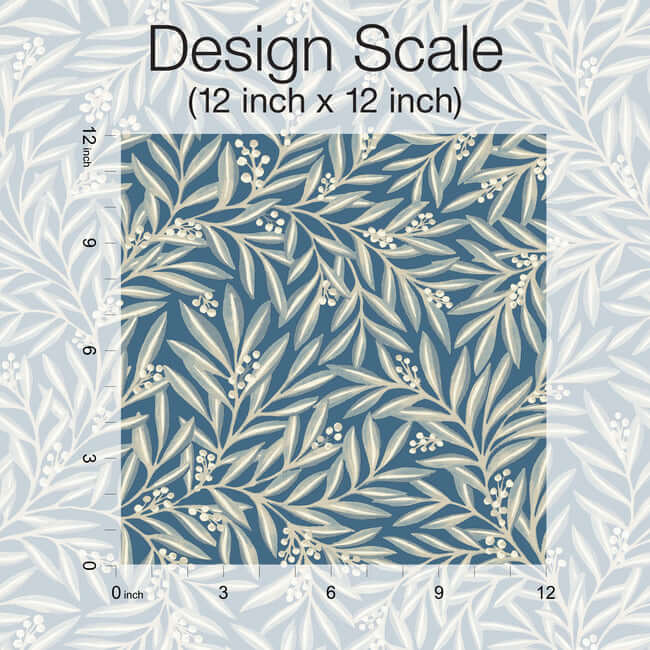 rowan-dusty-blue-wallpaper-york-wallcoverings-ac9132 - York Wallpaper Wallpaper