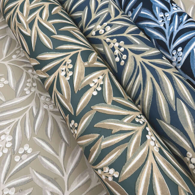 rowan-wallpaper-teal-york-wallcoverings-ac9137 - York Wallcoverings Wallpaper