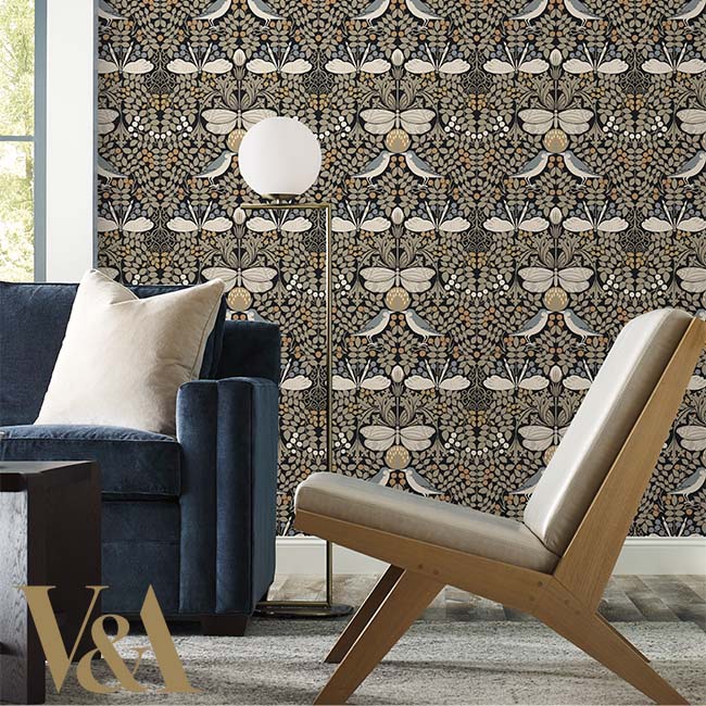 butterfly-garden-wallpaper-black-york-wallcoverings-ac9162