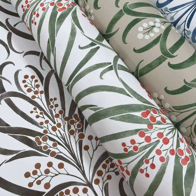 calluna-white-berry-metallic-wallpaper-york-wallcoverings-ac9141 - York Wallcoverings Wallpaper