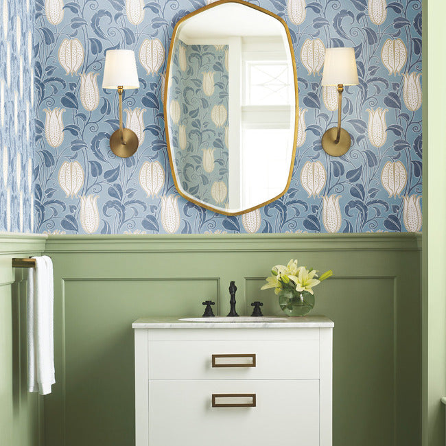 canterbury-bells-wallpaper-blues-york-wallcoverings-ac9205