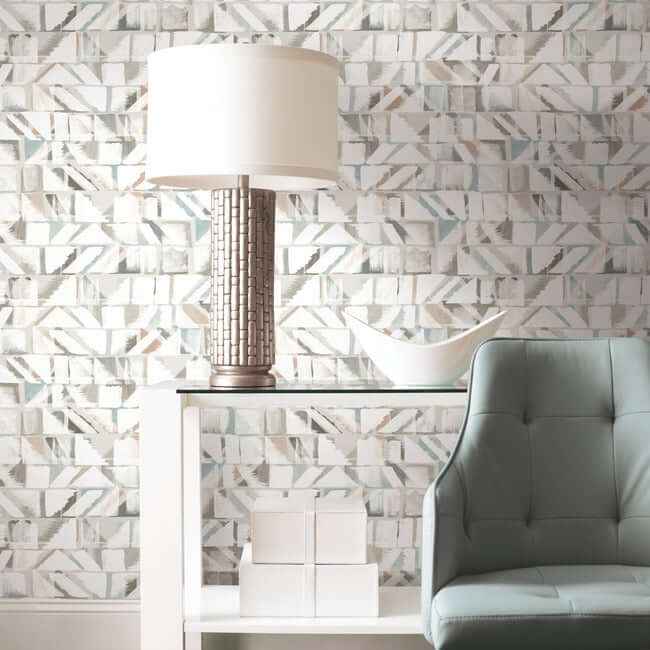 Refraction Brown & Beige Peel & Stick Wallpaper - York Wallcoverings - PSW1222RL - York Wallcoverings Wallpaper