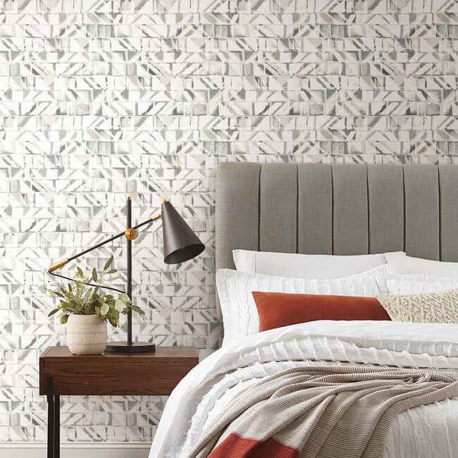 Refraction Neutral Peel & Stick Wallpaper - York Wallcoverings - PSW1220RL - York Wallcoverings Wallpaper