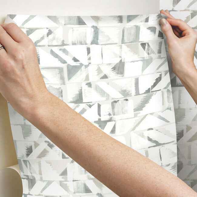 Refraction Neutral Peel & Stick Wallpaper - York Wallcoverings - PSW1220RL - York Wallcoverings Wallpaper
