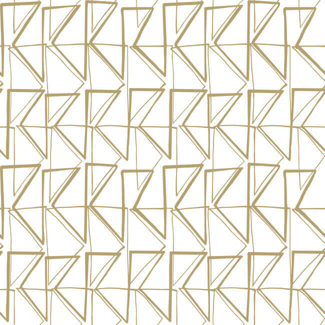 love-triangles-gold-metallic-peel-stick-wallpaper-york-wallcoverings-psw1255rl - York Wallpaper Wallpaper