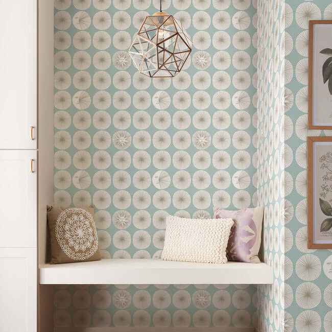 soho-starburst-premium-peel-stick-wallpaper-blue-moon-glint-york-wallcoverings-psw1215rl - York Wallpaper Wallpaper