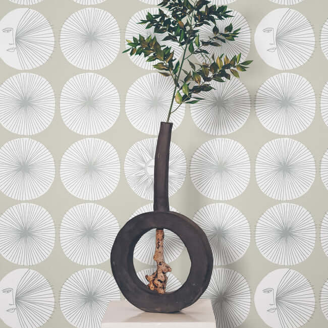 soho-starburst-silver-peel-stick-wallpaper-york-wallcoverings-psw1216rl - York Wallcoverings Wallpaper