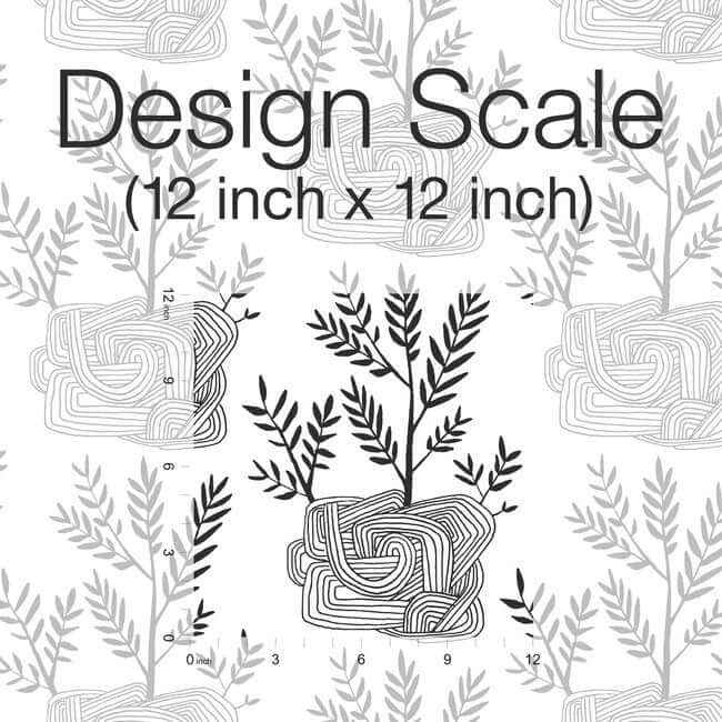 Seedlings Black Peel & Stick Wallpaper - York Wallcoverings - PSW1229RL - York Wallcoverings Wallpaper