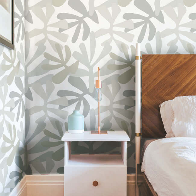 kinetic-tropical-grey-beige-peel-stick-wallpaper-york-wallcoverings-psw1244rl - York Wallcoverings Wallpaper
