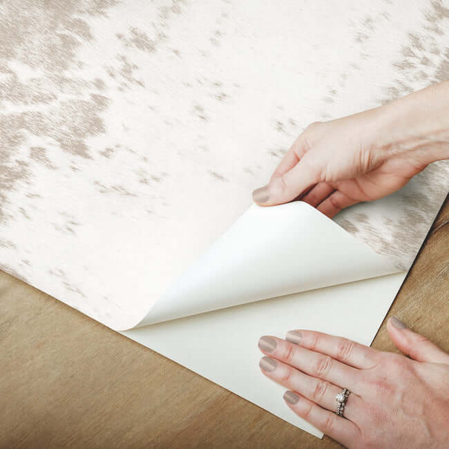 marbled-appaloosa-premium-peel-stick-wallpaper-cremello-appaloosa-york-wallcoverings-psw1381rl - York Wallcoverings Wallpaper