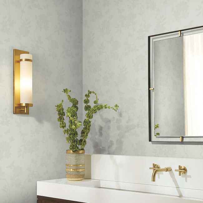 Flutter Vine Light Neutral Wallpaper - York Wallcoverings - DT5026 - York Wallcoverings Wallpaper